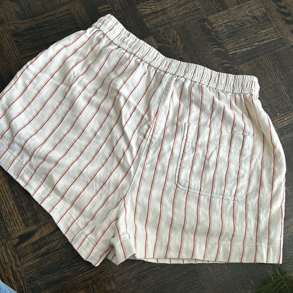 Aritzia Wilfred Free Striped Pull-on Shorts White XS - Picture 5 of 10